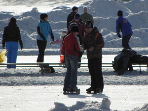 На катке в Иркутске. Фото Анастасии Украинской