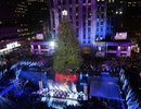 Елка у Рокфеллер-центра возвышается над знаменитым катком в Нью-Йорке. Около 45 000 энергосберегающих лампочек украшают 23-метровое дерево (Photo by Kathy Willens/Associated Press)