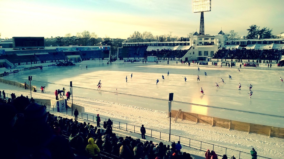 Матч Россия — Финляндия. Фото Анны